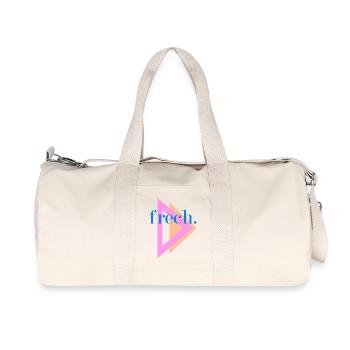 "frech" Shirts und mehr - jetzt drucken - Recycelte Canvas-Sporttasche von Stanley/Stella - Naturweiß - Vorne