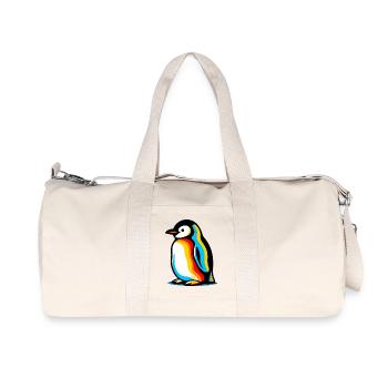 Pinguin - Recycelte Canvas-Sporttasche von Stanley/Stella - Naturweiß - Vorne