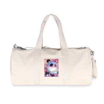 Photo de panda - Sac de sport en toile recyclée Stanley/Stella - blanc naturel - Devant