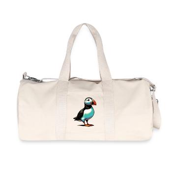Papageitaucher - Recycelte Canvas-Sporttasche von Stanley/Stella - Naturweiß - Vorne