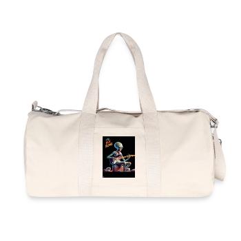 Alien guitariste - Sac de sport en toile recyclée Stanley/Stella - blanc naturel - Devant