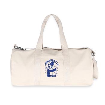 Purrfectly Cozy - Recycled Canvas Sports Bag by Stanley/Stella - natural - Front