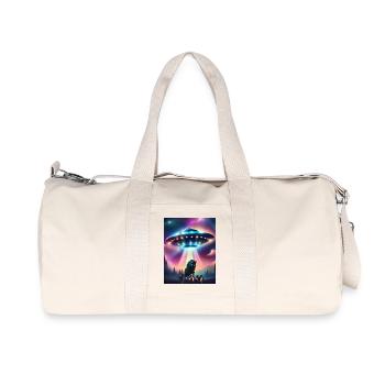 the flying saucer - Recycled Canvas Sports Bag by Stanley/Stella - natural - Front
