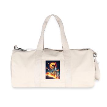 Astronaut in space - Recycled Canvas Sports Bag by Stanley/Stella - natural - Front