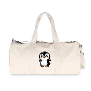 Penguin Comic - Recycled Canvas Sports Bag by Stanley/Stella - natural - Front