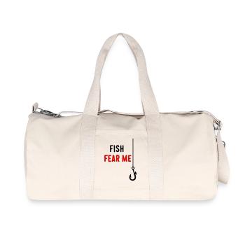 Fish Fear Me - Recycled Canvas Sports Bag by Stanley/Stella - natural - Front