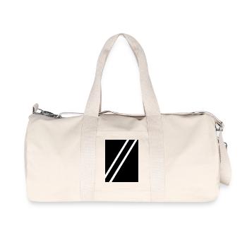 Rayures noires - Sac de sport en toile recyclée Stanley/Stella - blanc naturel - Devant