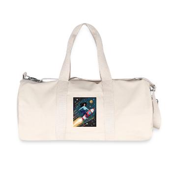 Rocket Flight - Recycled Canvas Sports Bag by Stanley/Stella - natural - Front