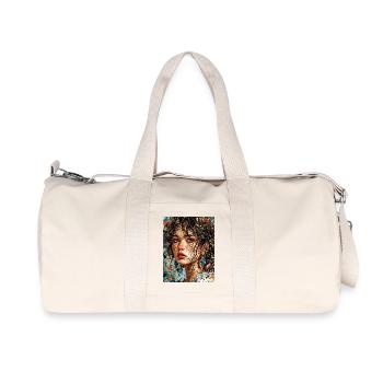 Portrait avec la nature - Sac de sport en toile recyclée Stanley/Stella - blanc naturel - Devant