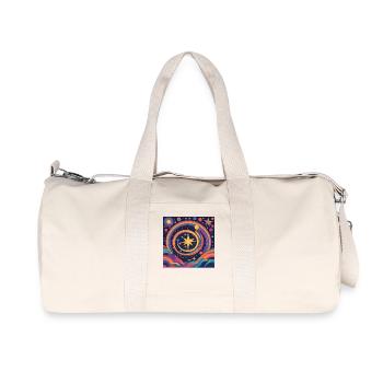 Spiritualité Étoile Arc-en-ciel Cadeau - Sac de sport en toile recyclée Stanley/Stella - blanc naturel - Devant