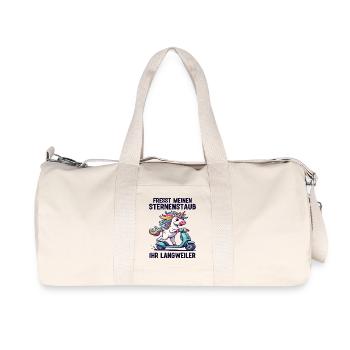 Trottinette Licorne - Sac de sport en toile recyclée Stanley/Stella - blanc naturel - Devant