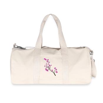 Branche de fleur de style printanier - Sac de sport en toile recyclée Stanley/Stella - blanc naturel - Devant
