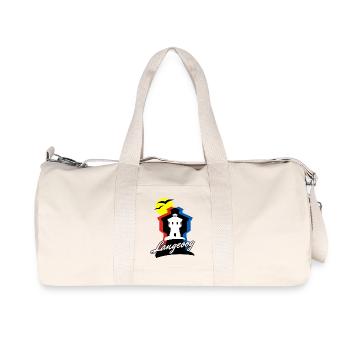 Langeoog Style mit Wasserturm - Recycelte Canvas-Sporttasche von Stanley/Stella - Naturweiß - Vorne