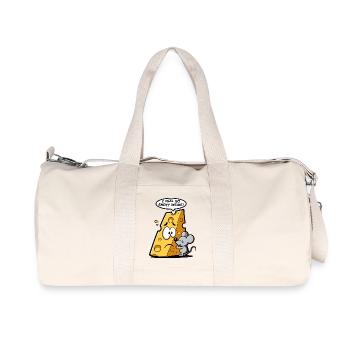 Fromage en crise existentielle 🧀🐭 - Sac de sport en toile recyclée Stanley/Stella - blanc naturel - Devant