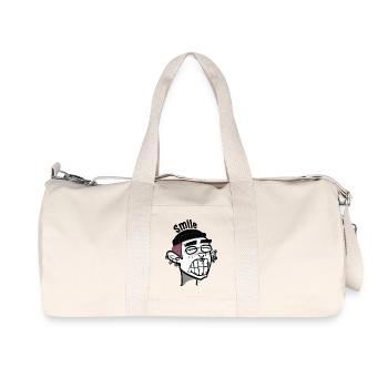 Lächeln - Recycelte Canvas-Sporttasche von Stanley/Stella - Naturweiß - Vorne