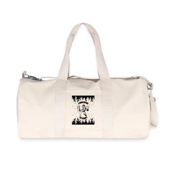 J’ÉTAIS FAIT POUR FAIRE LA FÊTE - Sac de sport en toile recyclée Stanley/Stella - blanc naturel - Devant