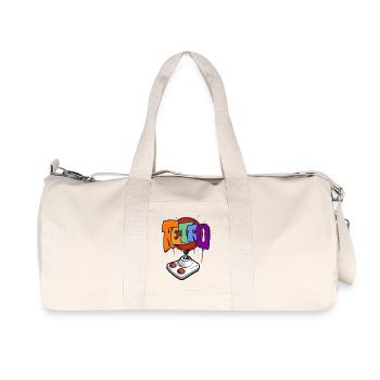 Retro Gaming Neon Design - Recycled Canvas Sports Bag by Stanley/Stella - natural - Front