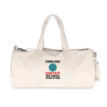 Vereint schwimmen wir geteilt wir versinken Synchro Squad - Recycelte Canvas-Sporttasche von Stanley/Stella - Naturweiß - Vorne