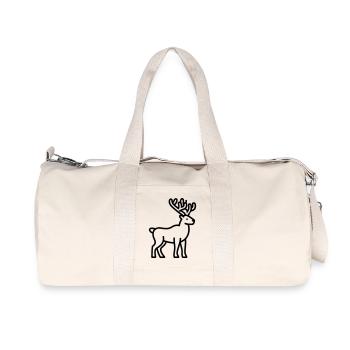 caribou - Recycled Canvas Sports Bag by Stanley/Stella - natural - Front