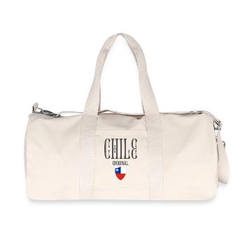 Originaire du Chili, né au Chili - Sac de sport en toile recyclée Stanley/Stella - blanc naturel - Devant