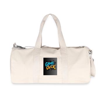 Graffiti Style Game Over Design - Recycled Canvas Sports Bag by Stanley/Stella - natural - Front