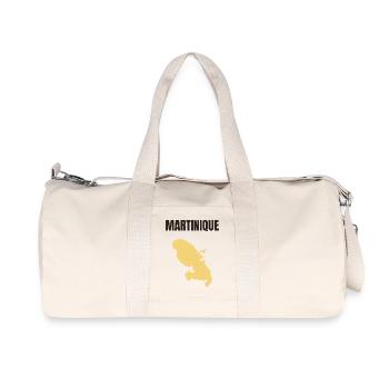 Martinique - West Indies T-shirt - Recycled Canvas Sports Bag by Stanley/Stella - natural - Front