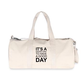 It’s a Good Day – Motivational Typography Design - Recycelte Canvas-Sporttasche von Stanley/Stella - Naturweiß - Vorne