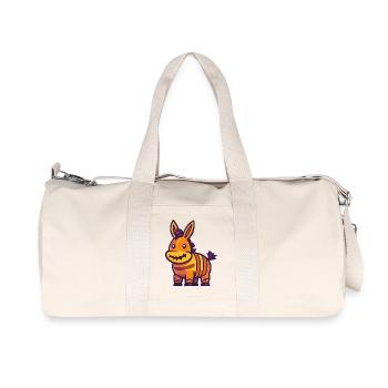 Donkey Halloween Comic Funny - Recycled Canvas Sports Bag by Stanley/Stella - natural - Front