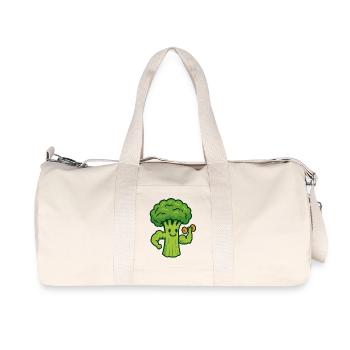 Broccoli Gains - Recycled Canvas Sports Bag by Stanley/Stella - natural - Front