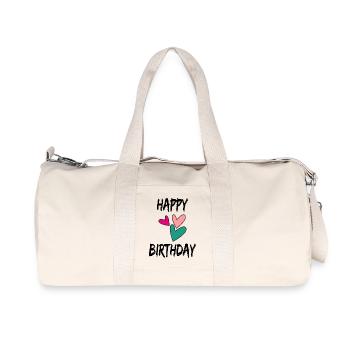 100. 100 ANS. 100e ANNIVERSAIRE. ANNIVERSAIRE 100  - Sac de sport en toile recyclée Stanley/Stella - blanc naturel - Devant