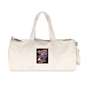 Monday Escape Fueled by Caffeine - Recycled Canvas Sports Bag by Stanley/Stella - natural - Front