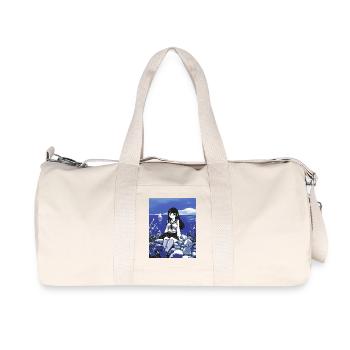 Sailor Girl Schoolgirl by the Sea in Blue - Recycled Canvas Sports Bag by Stanley/Stella - natural - Front