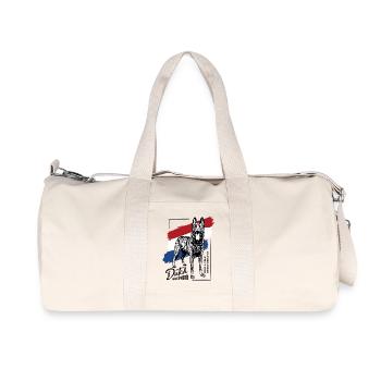 Dutch Shepherd – Dutchie - Recycelte Canvas-Sporttasche von Stanley/Stella - Naturweiß - Vorne