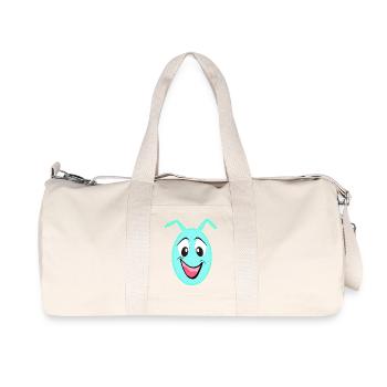 Kawaii Heart Egg Friend - Recycled Canvas Sports Bag by Stanley/Stella - natural - Front