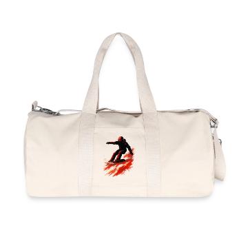 Snowboard | Snow | Snowboarder | Ski - Sac de sport en toile recyclée Stanley/Stella - blanc naturel - Devant