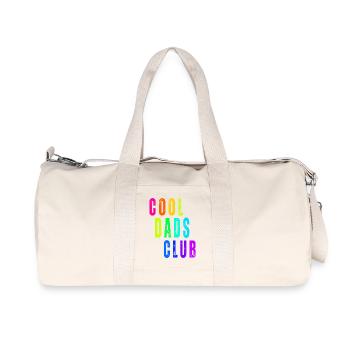 Dad's Club Rainbow Design - Recycled Canvas Sports Bag by Stanley/Stella - natural - Front