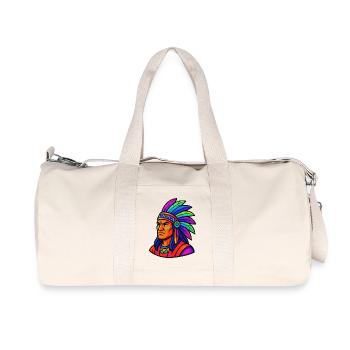 Chief Indian Comic - Recycled Canvas Sports Bag by Stanley/Stella - natural - Front
