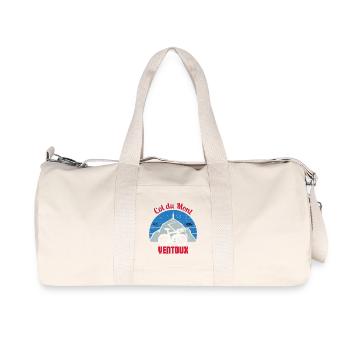 Col du Mont Ventoux Cycling - Recycled Canvas Sports Bag by Stanley/Stella - natural - Front