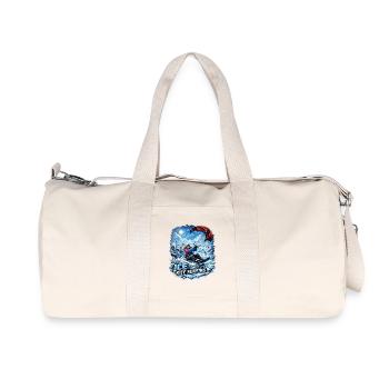 WINTER KITE SURFER GIRL - Recycled Canvas Sports Bag by Stanley/Stella - natural - Front