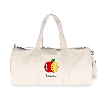 go_healthy - Recycelte Canvas-Sporttasche von Stanley/Stella - Naturweiß - Vorne