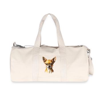 Chihuahua Maîtresse de Chien J’adore les Chihuahuas mignons - Sac de sport en toile recyclée Stanley/Stella - blanc naturel - Devant