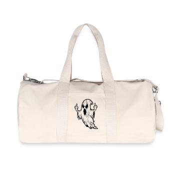 Spirito ribelle con dito medio - Sac de sport en toile recyclée Stanley/Stella - blanc naturel - Devant