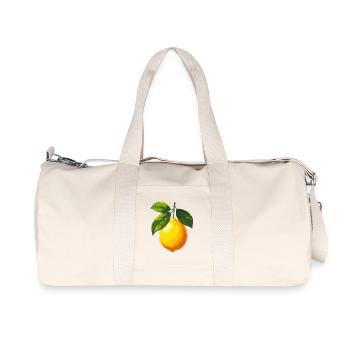 Zitrone - Recycelte Canvas-Sporttasche von Stanley/Stella - Naturweiß - Vorne