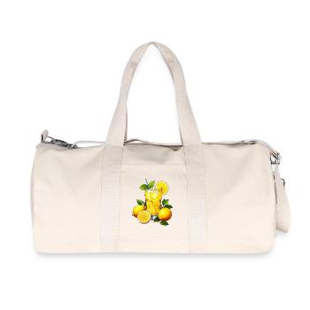 Zitronenlimonade - Recycelte Canvas-Sporttasche von Stanley/Stella - Naturweiß - Vorne