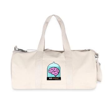 AB Normal - Recycelte Canvas-Sporttasche von Stanley/Stella - Naturweiß - Vorne