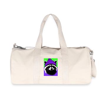 Raton laveur - Sac de sport en toile recyclée Stanley/Stella - blanc naturel - Devant