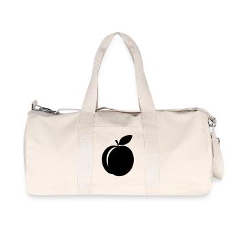 Peach Silhouette – Sweet Summer Design - Recycled Canvas Sports Bag by Stanley/Stella - natural - Front