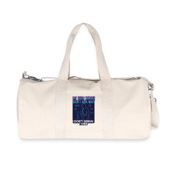 My Code Works Don't Ask Why – Lustiges Programmier - Recycelte Canvas-Sporttasche von Stanley/Stella - Naturweiß - Vorne