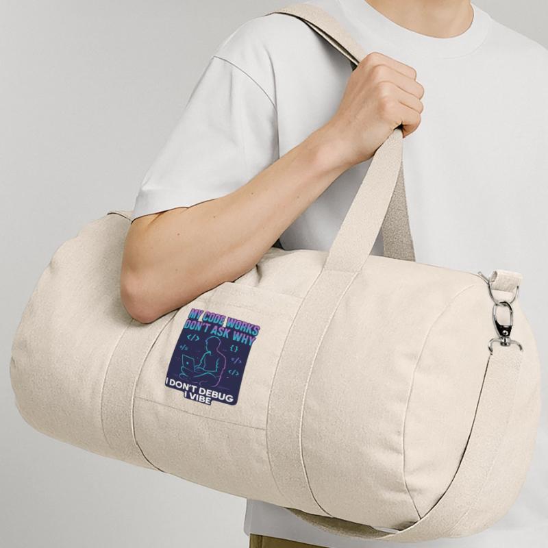 My Code Works Don't Ask Why – Funny Programming Recycled Canvas Sports Bag by Stanley/Stella