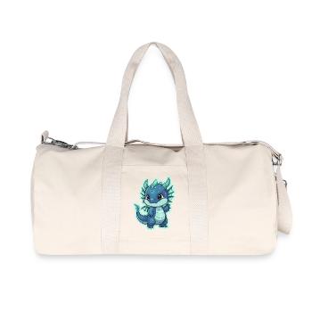 Little Dragon Dream - Recycled Canvas Sports Bag by Stanley/Stella - natural - Front
